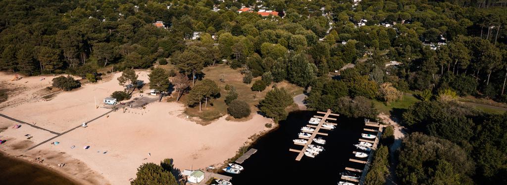 Plage privée du camping de la Réserve